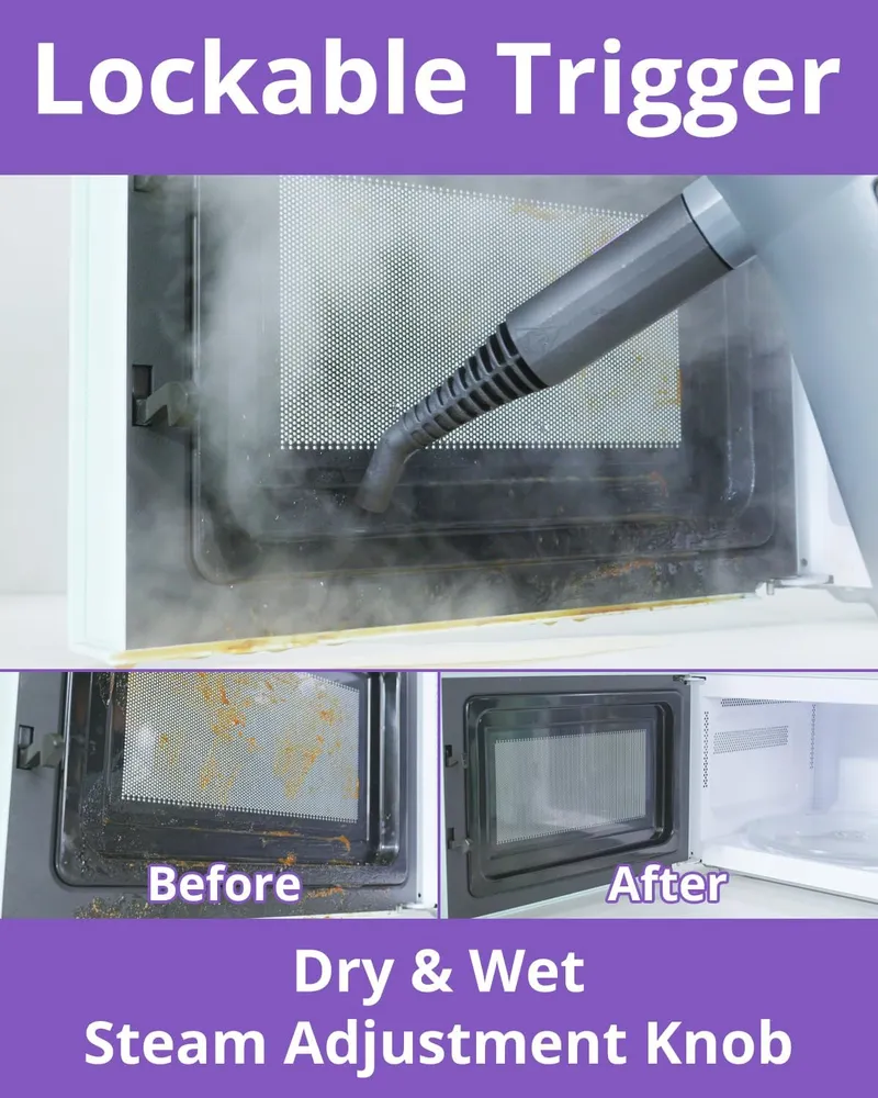 awasky Steam Cleaner, 10s Fast Heating-Lockable Steam Trigger