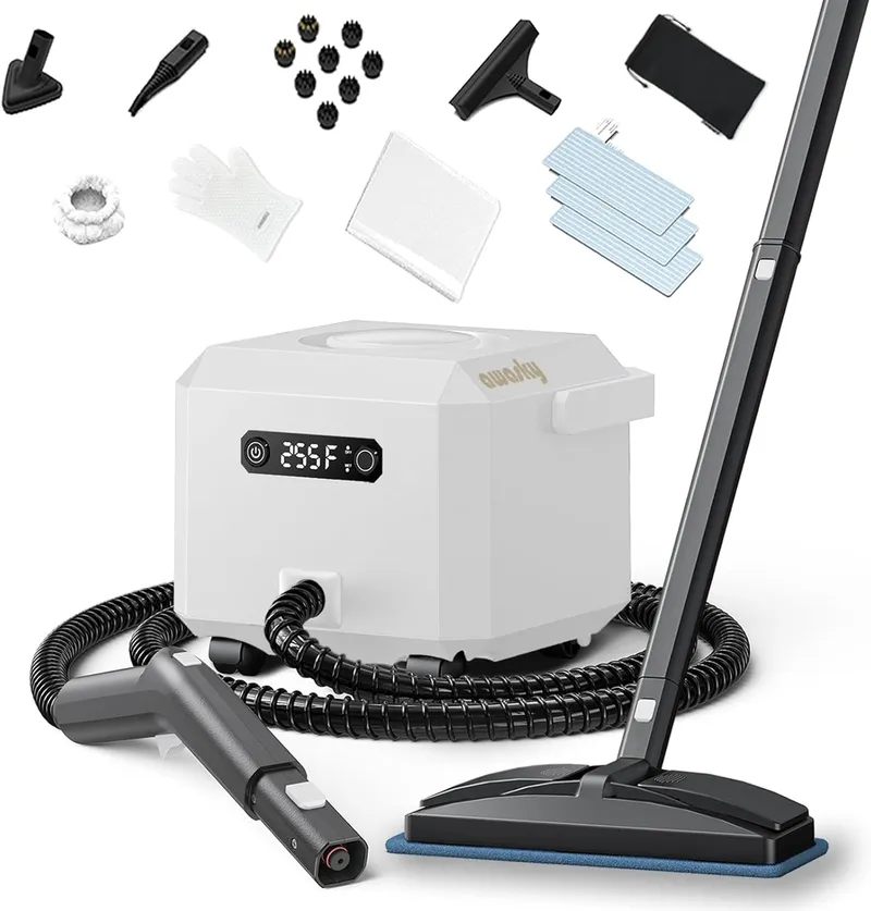 awasky Steam Cleaner 1650W, Fast 50-Sec Heat-Up-21-Piece Kit